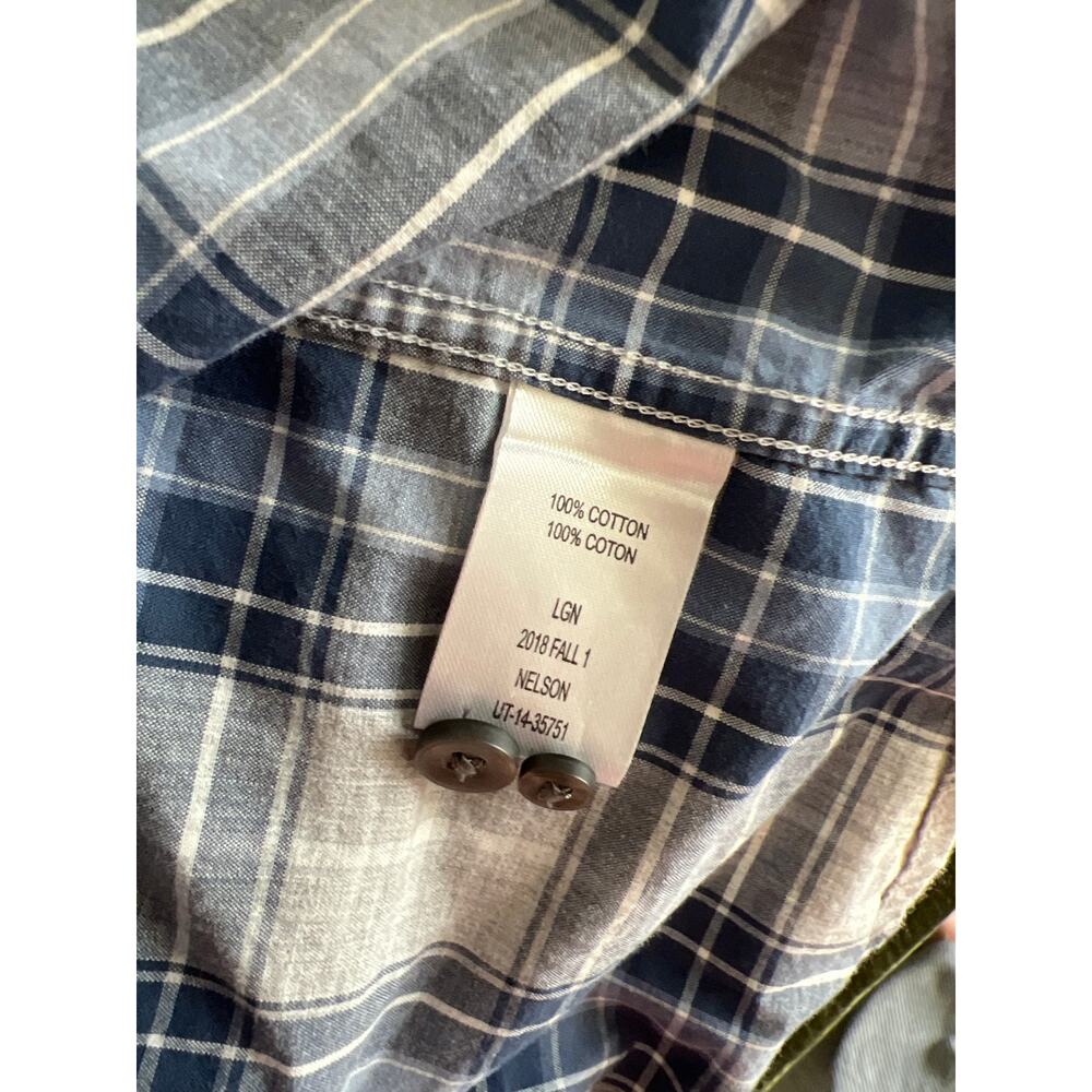UnTuckit size XL men’s plaid button down shirt blue - Picture 3 of 3